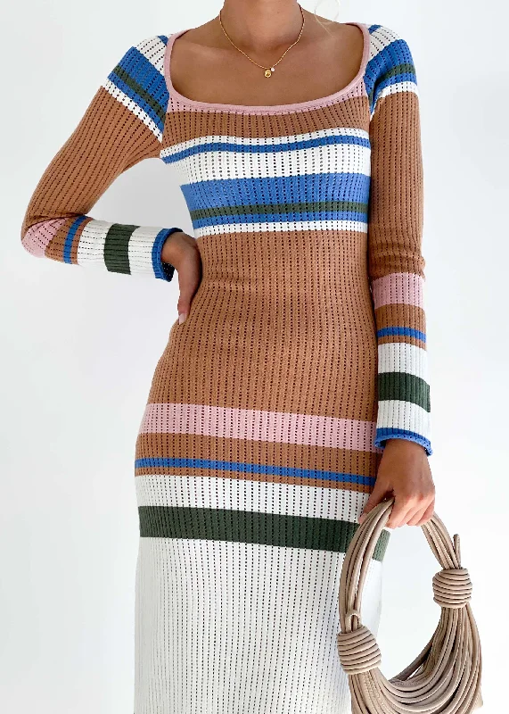 kyasia-knit-midi-dress-tan-stripe