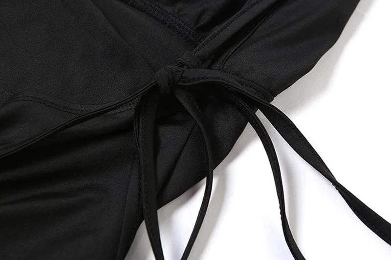 irregular-backless-one-shoulder-flared-sleeve-solid-maxi-dress