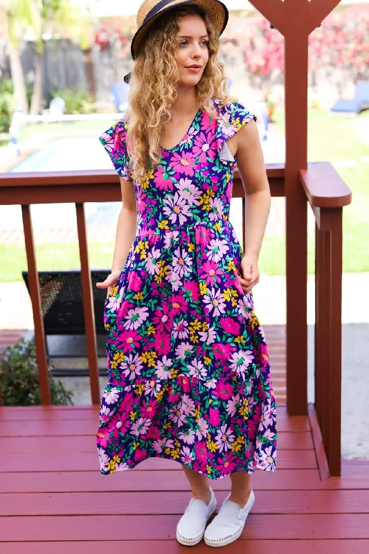 navy-lilac-floral-print-fit-flare-midi-dress